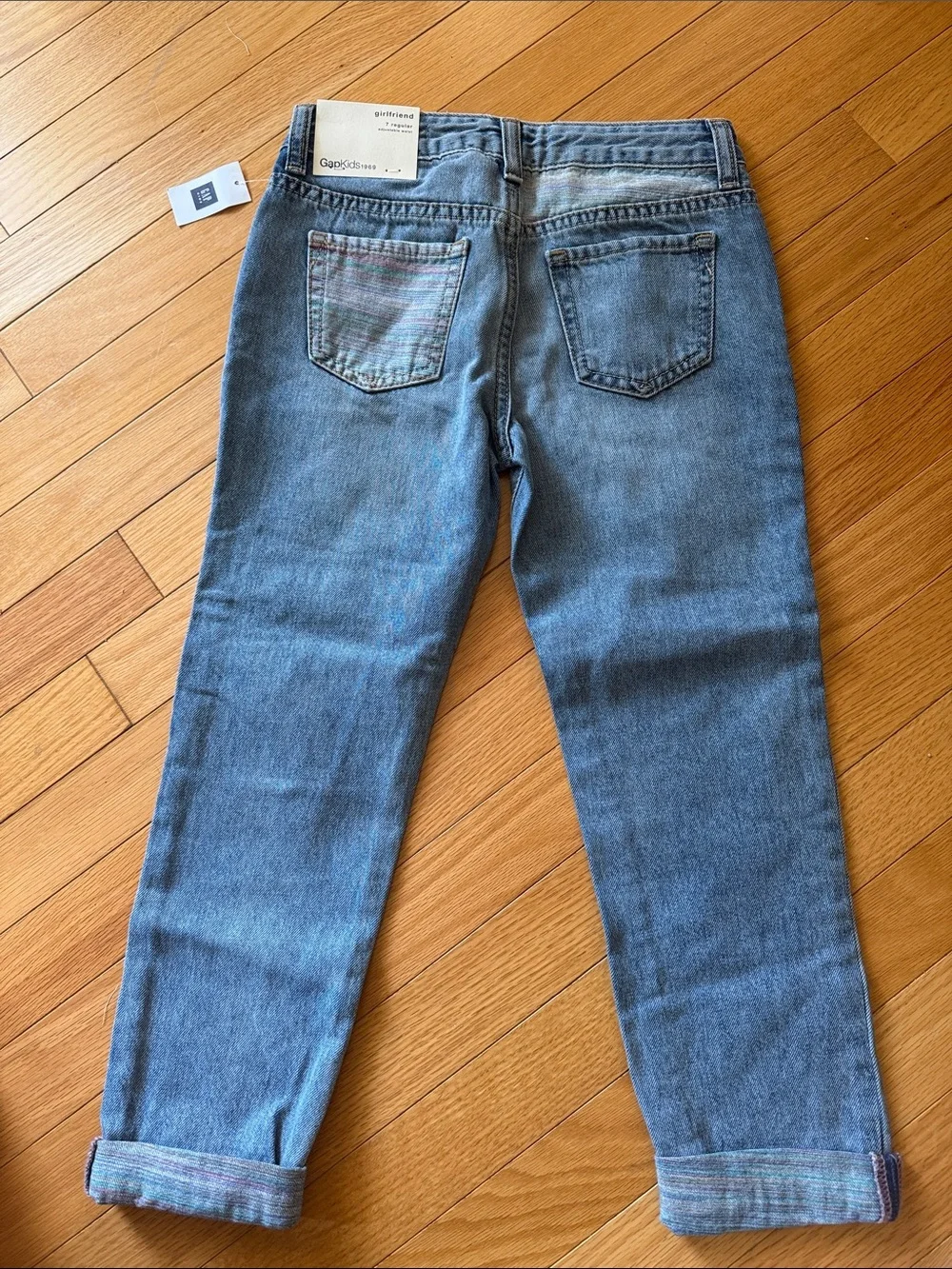 GAP Light Blue Jeans with Multicolor Accents